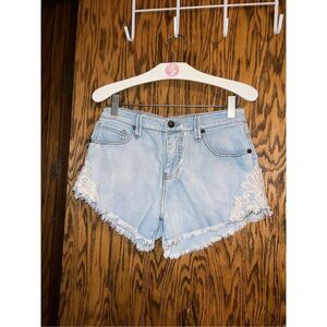 Mossimo High Rise Short Shorts Woman’s Size 2/26 Jean Shorts